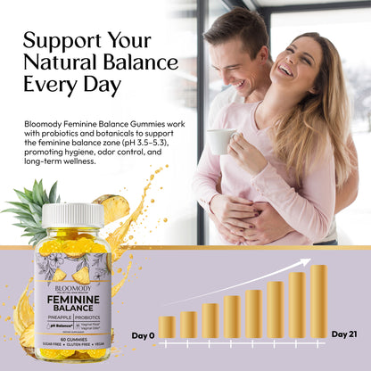 Probiotic Feminine Balance Gummies for Women