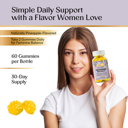 Probiotic Feminine Balance Gummies for Women